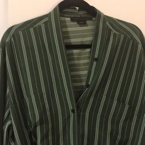 100% Silk Green Dress